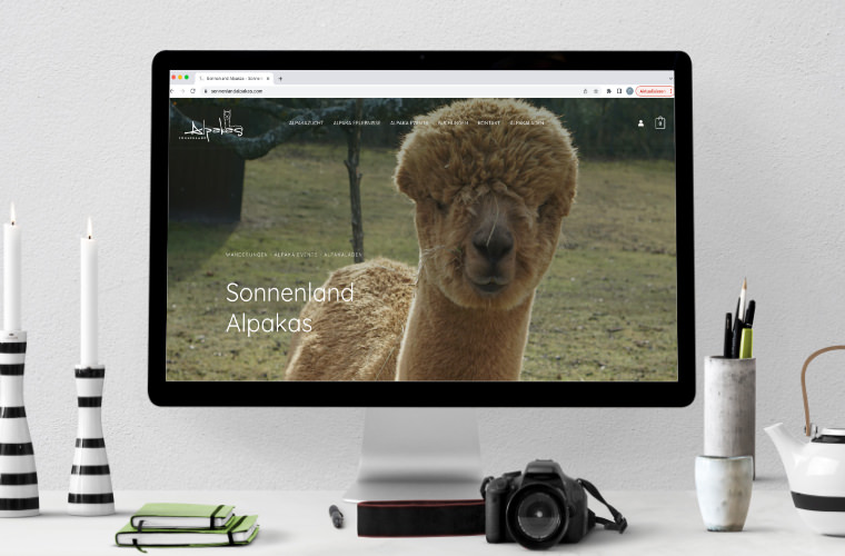 Website Erstellung Sonnenland Alpakas